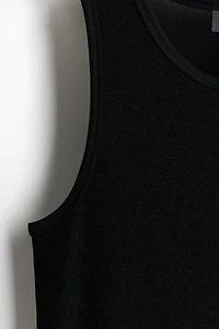Regular Fit Metallic Tank Top