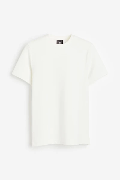 Regular Fit Ribbed T-shirt