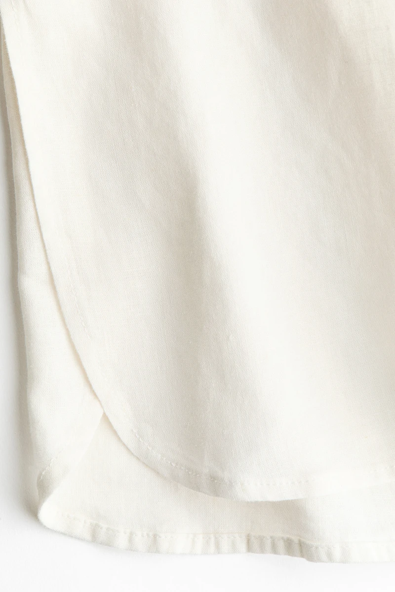 Oversized Linen-Blend Shirt