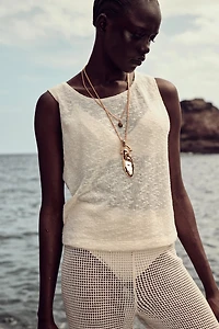 Débardeur en tricot texturé