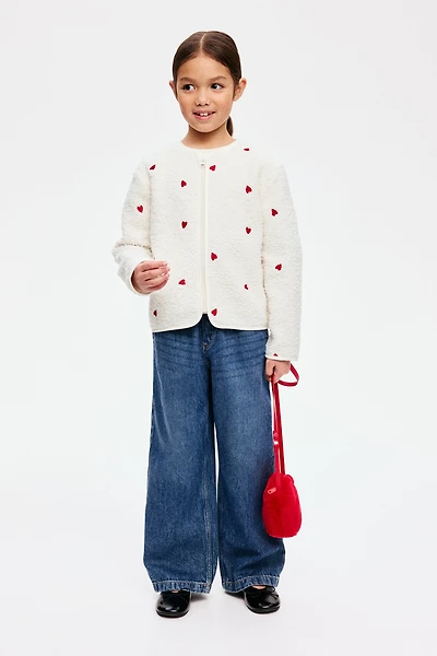 Teddy Fleece Cardigan with Zipper