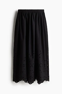 Eyelet-Embroidered Skirt