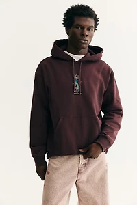 Loose Fit Printed Hoodie