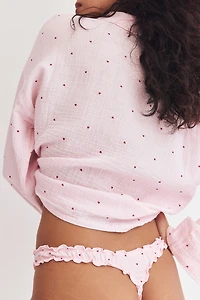 3-pack Thong Briefs with Overlocked Trim