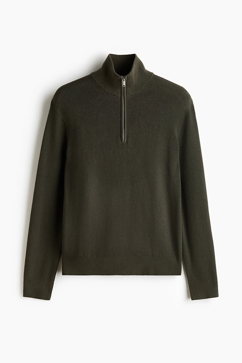 Regular-Fit Half-Zip Sweater