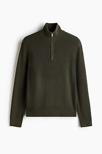 Regular-Fit Half-Zip Sweater