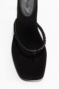 Heeled Suede Sandals