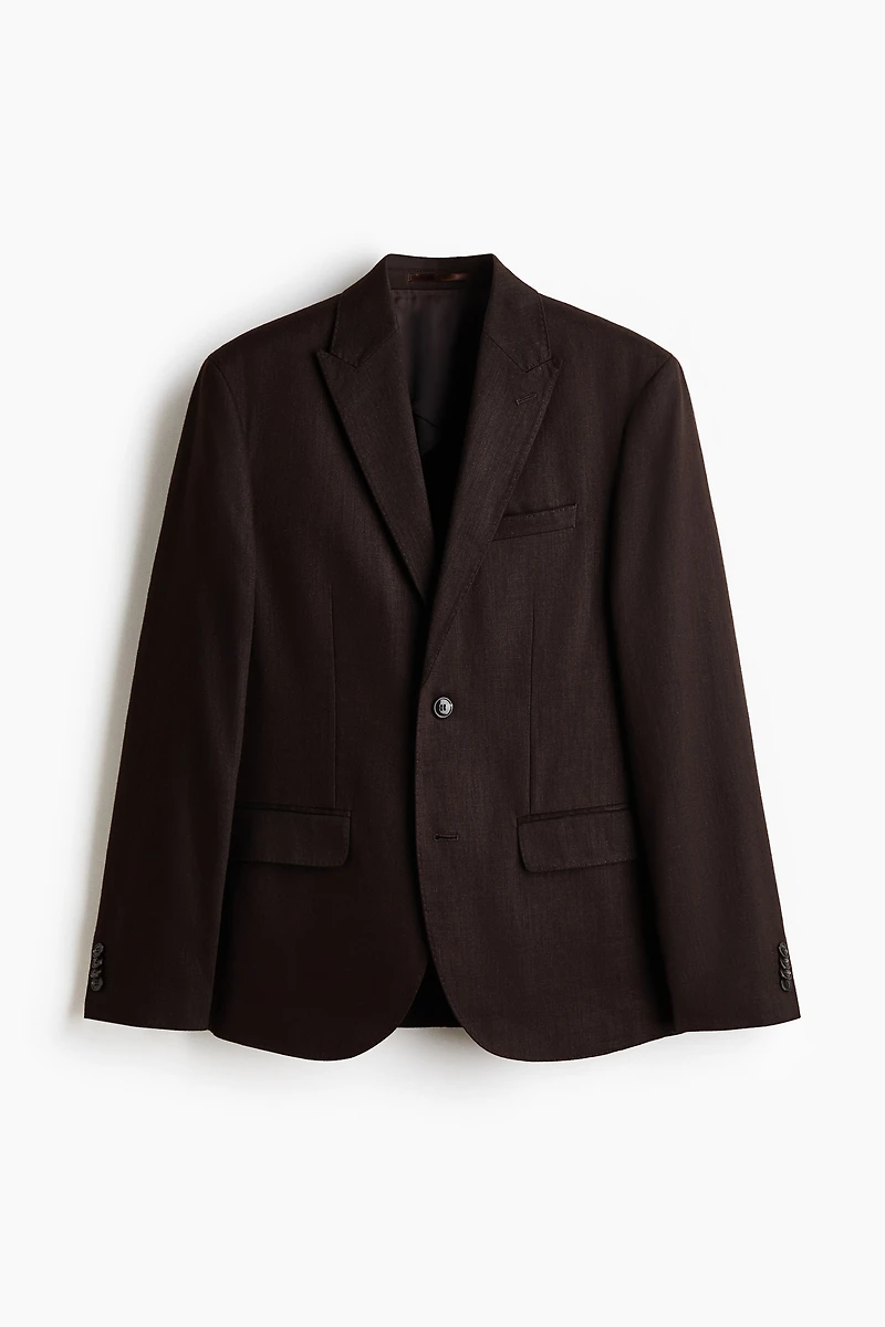 Regular-Fit Linen-Blend Jacket