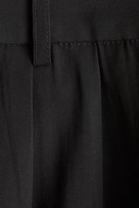 Belted Twill Shorts
