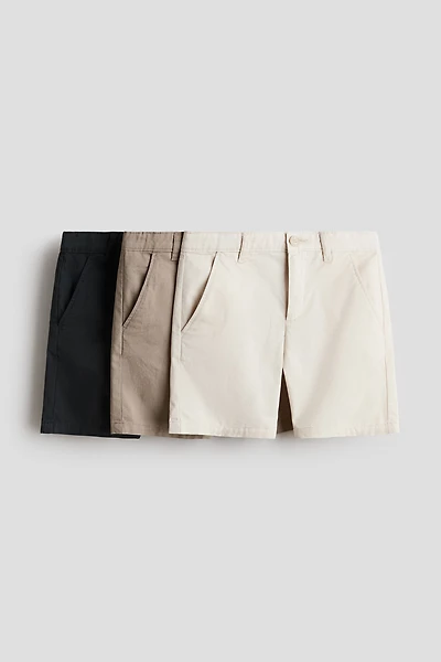3-Pack Cotton Chino Shorts