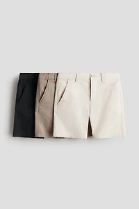 3-Pack Cotton Chino Shorts