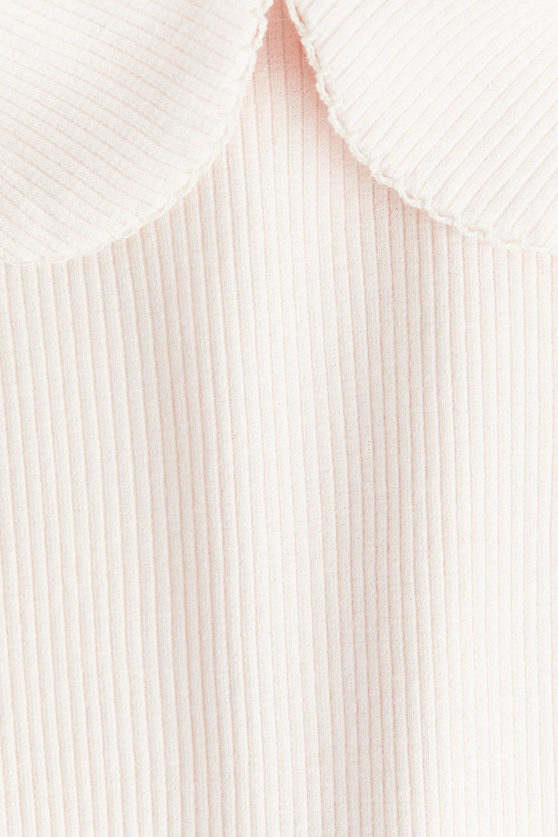 Picot-Trimmed Cotton Top