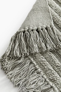 Fringed Cotton Bath Mat