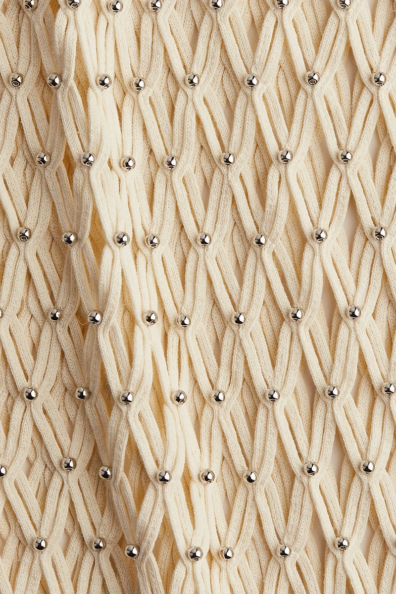 Fringed Net Dress