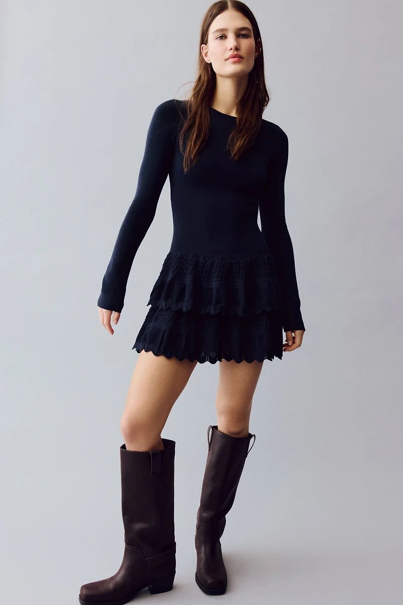 Dress with Tiered Skirt