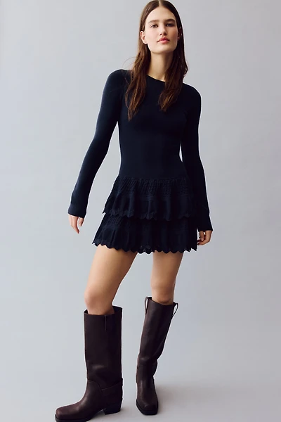 Dress with Tiered Skirt