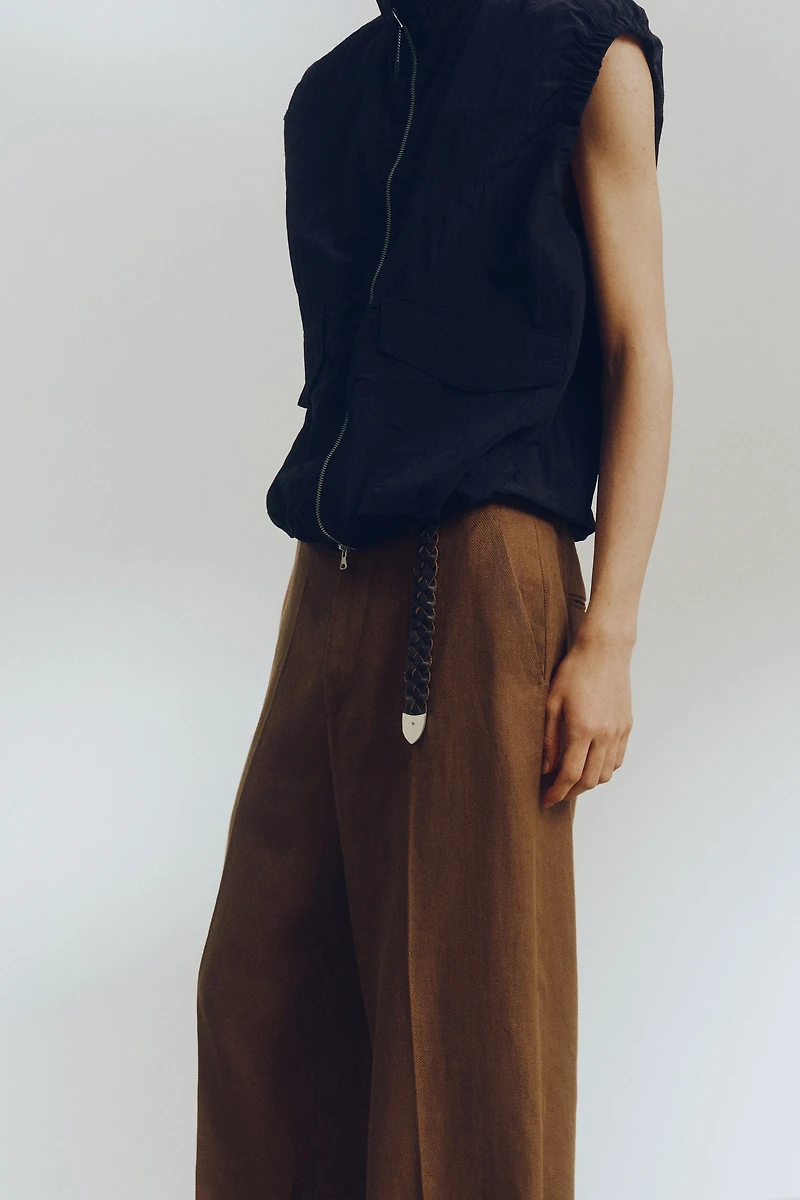Loose-Fit Linen Pants