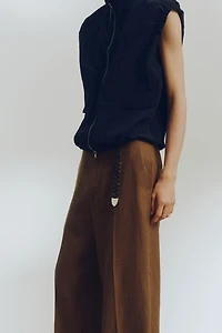 Loose-Fit Linen Pants