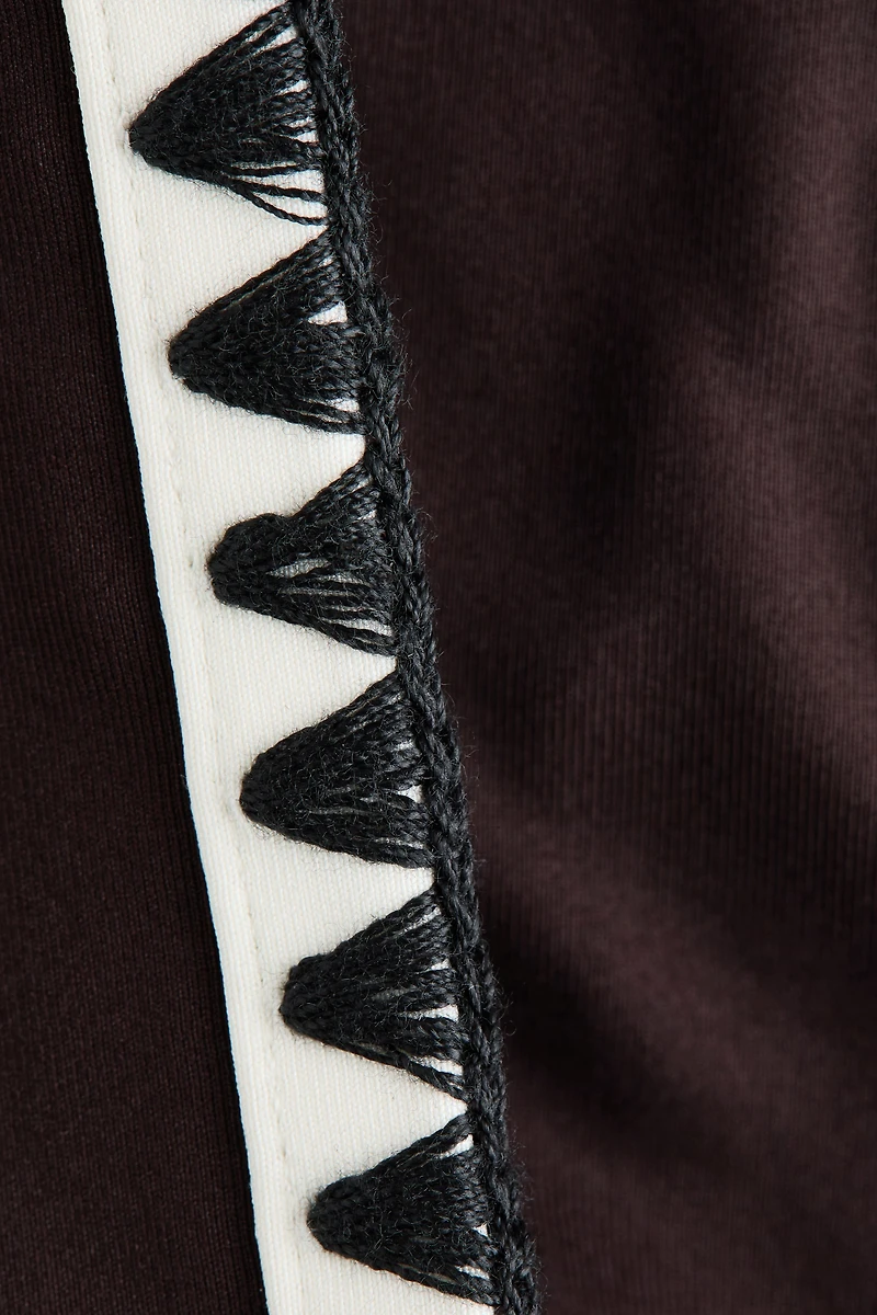 Padded-Cup High-Leg Swimsuit