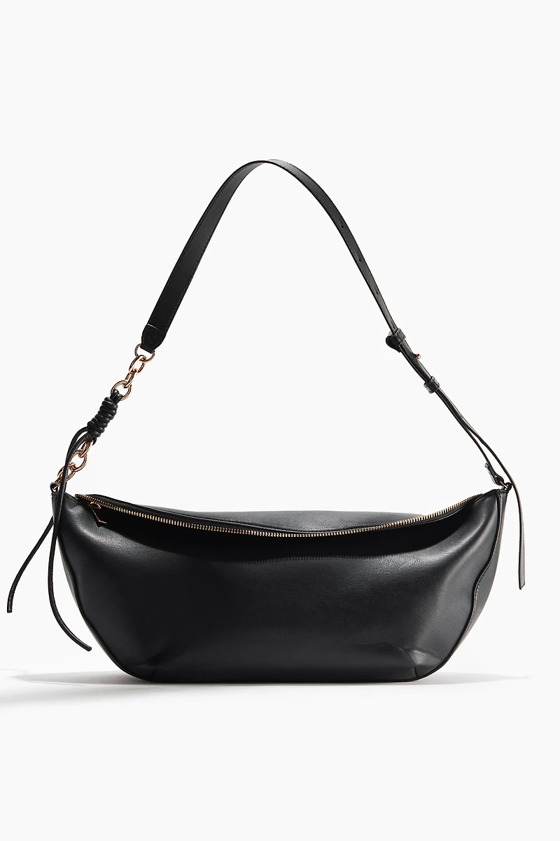 Zip-Detail Shoulder Bag