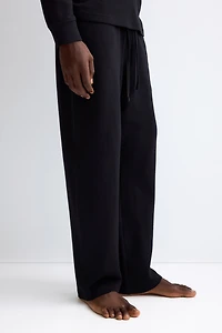 T-shirt et pantalon de pyjama en coton gaufré