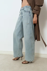 Barrel Regular Waist Ankle Jeans