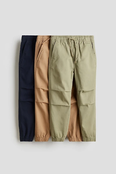 3-pack Cotton Joggers