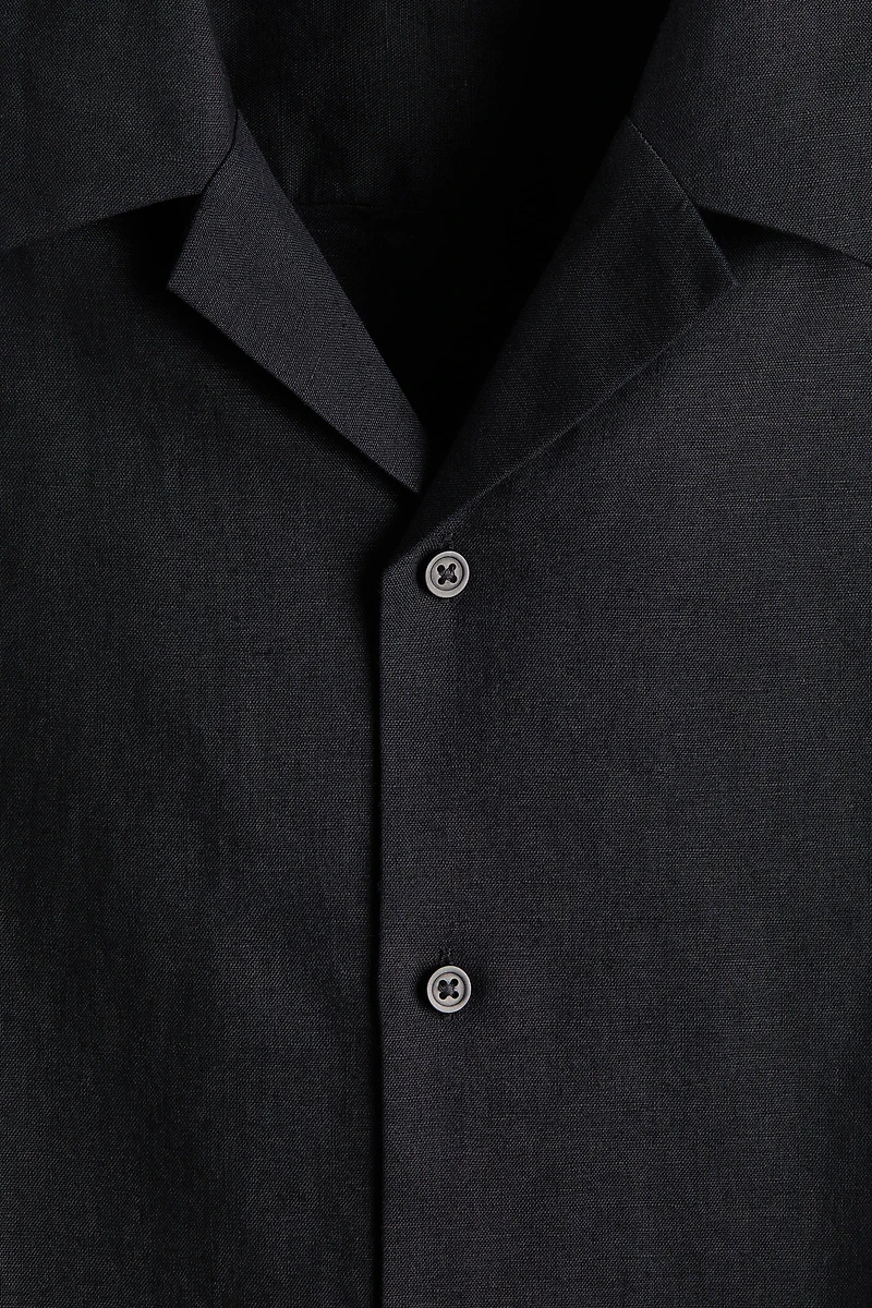 Relaxed-Fit Linen-Blend Resort Shirt