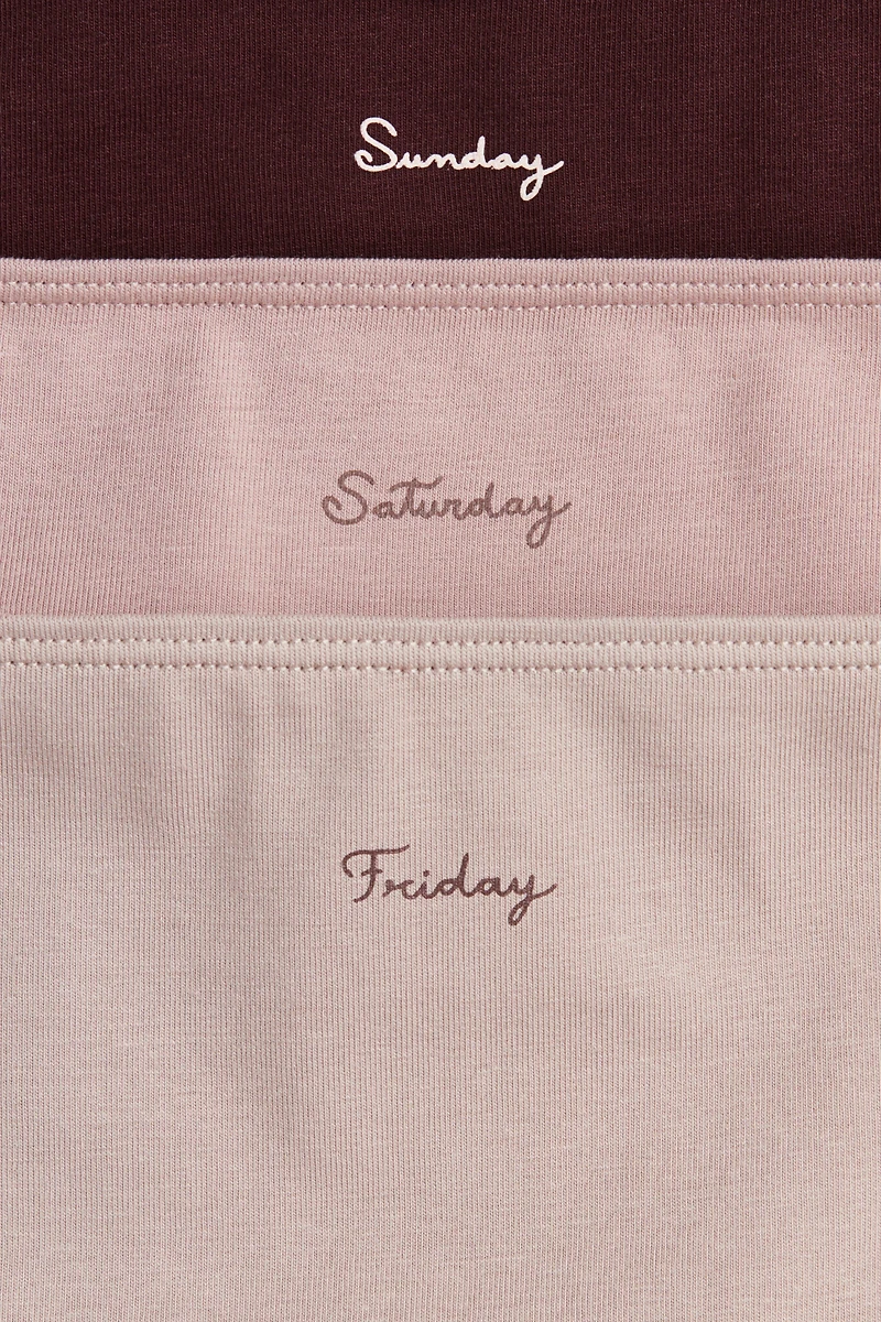 Lot de 7 culottes Hipster