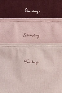 Lot de 7 culottes Hipster