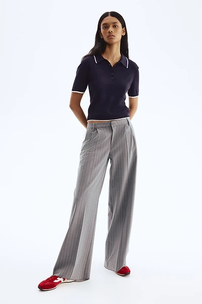 Wide-Leg Dress Pants