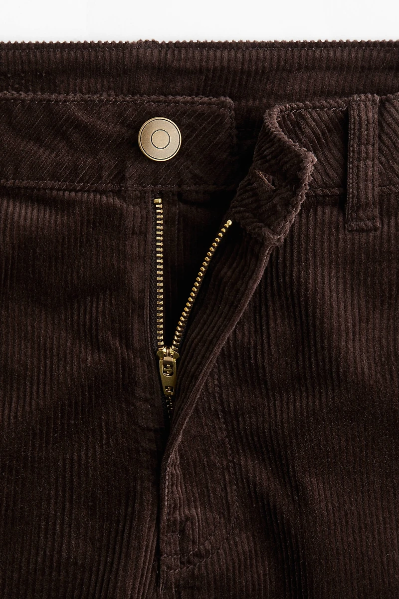 Wide-Leg Corduroy Pants
