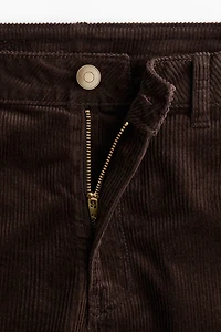 Wide-Leg Corduroy Pants