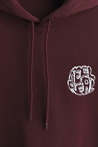Loose Fit Printed Hoodie