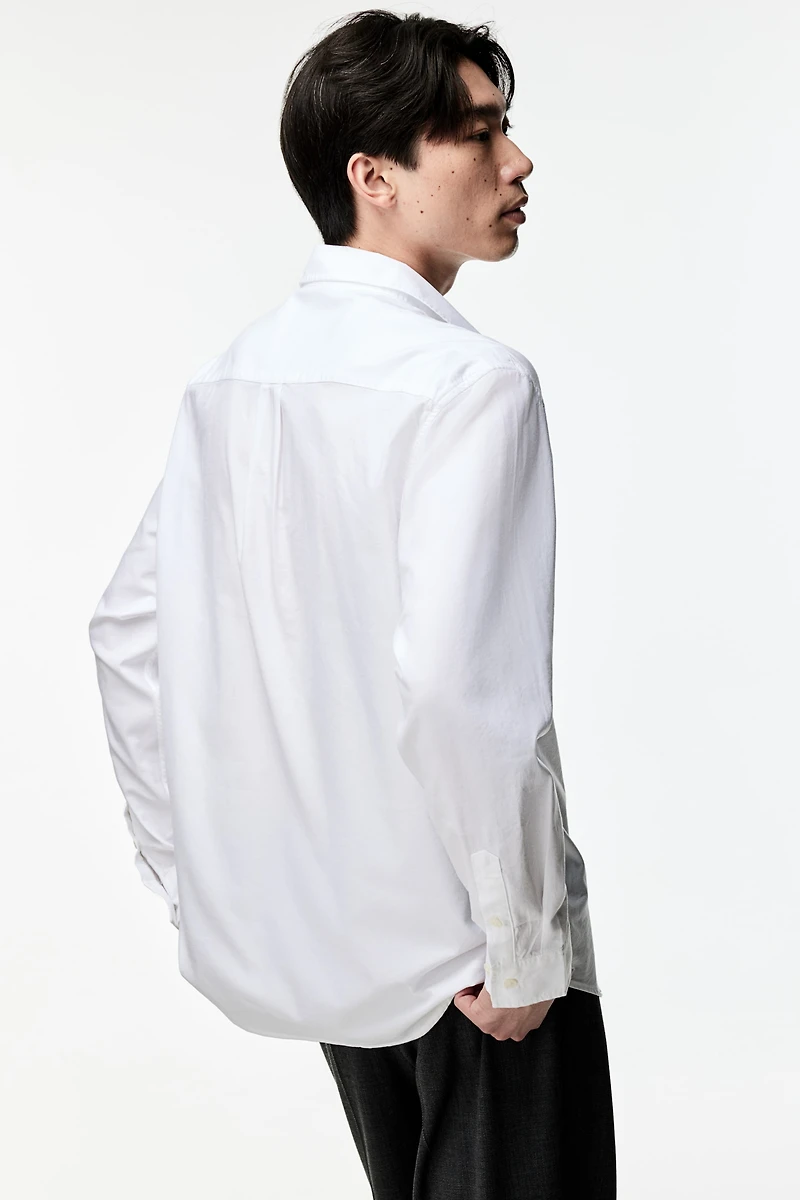 Chemise Coupe Classique en modal mélangé