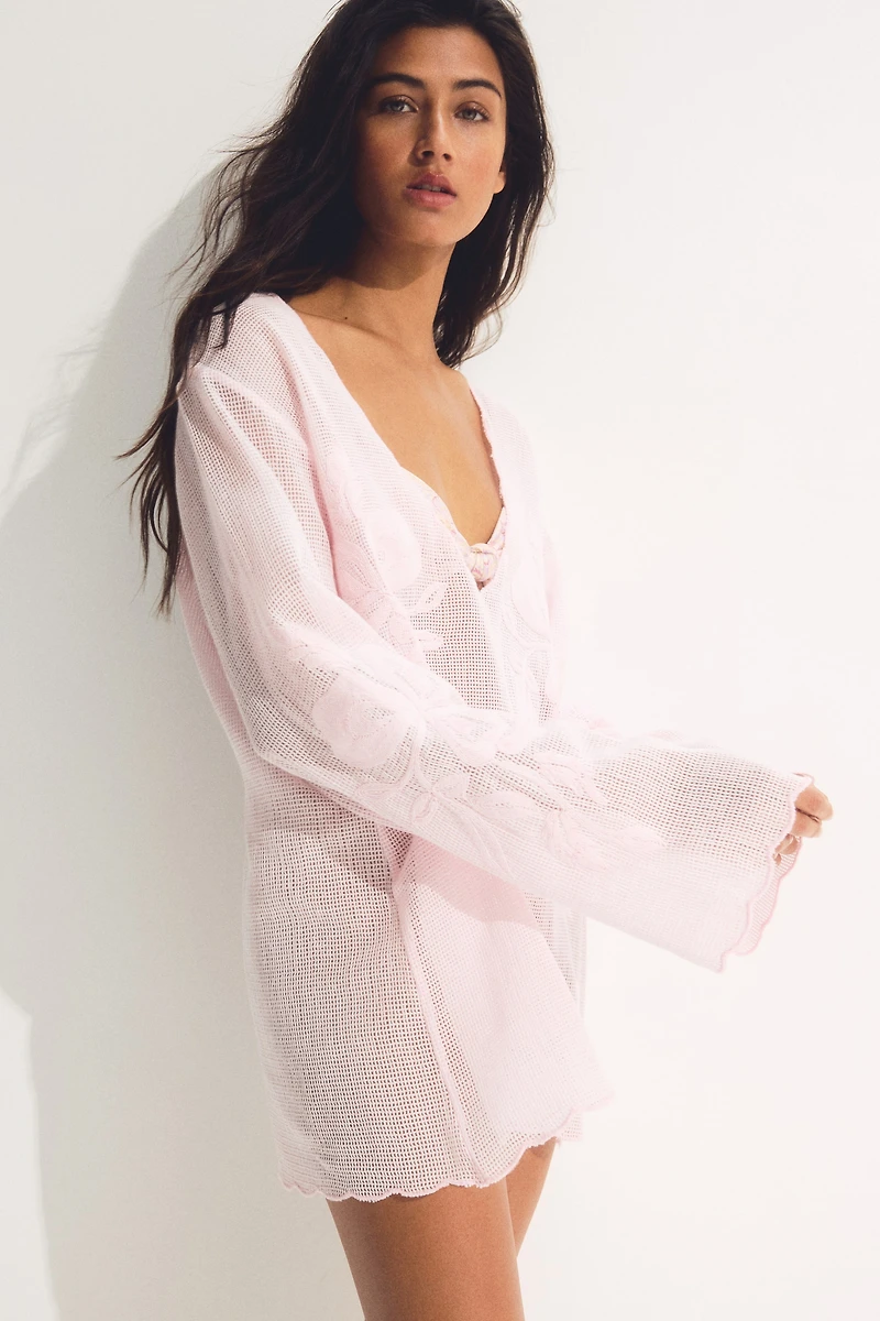 Cotton Mesh Beach Dress