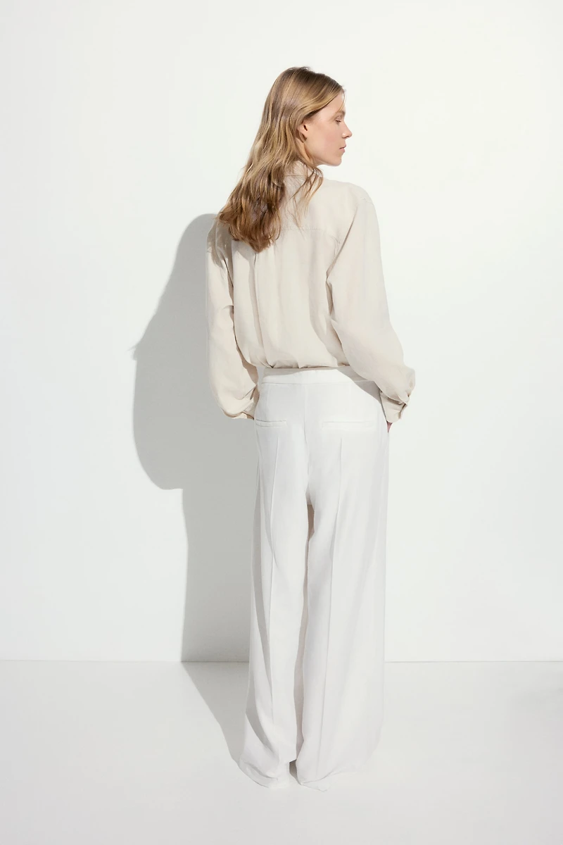 Chemise en lin mélangé