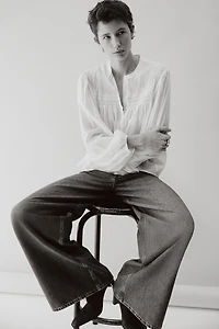 Blouse with Pintucks