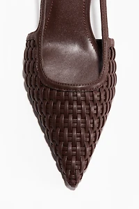 Escarpins à bride arrière petit talon