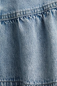 Jupe en denim avec basque