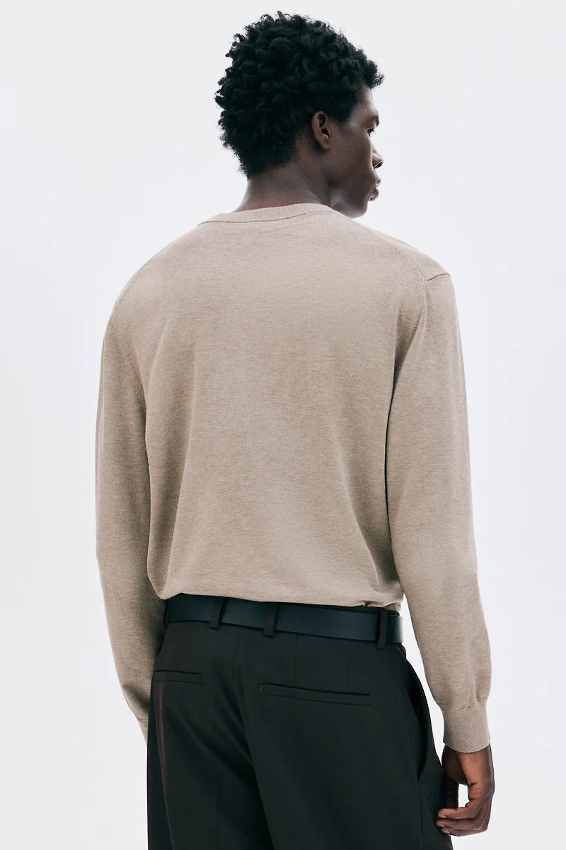 Regular-Fit Fine-Knit Sweater