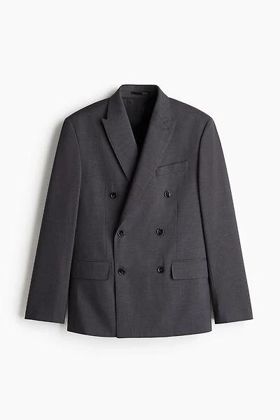 Regular-Fit Double-Breasted Jacket