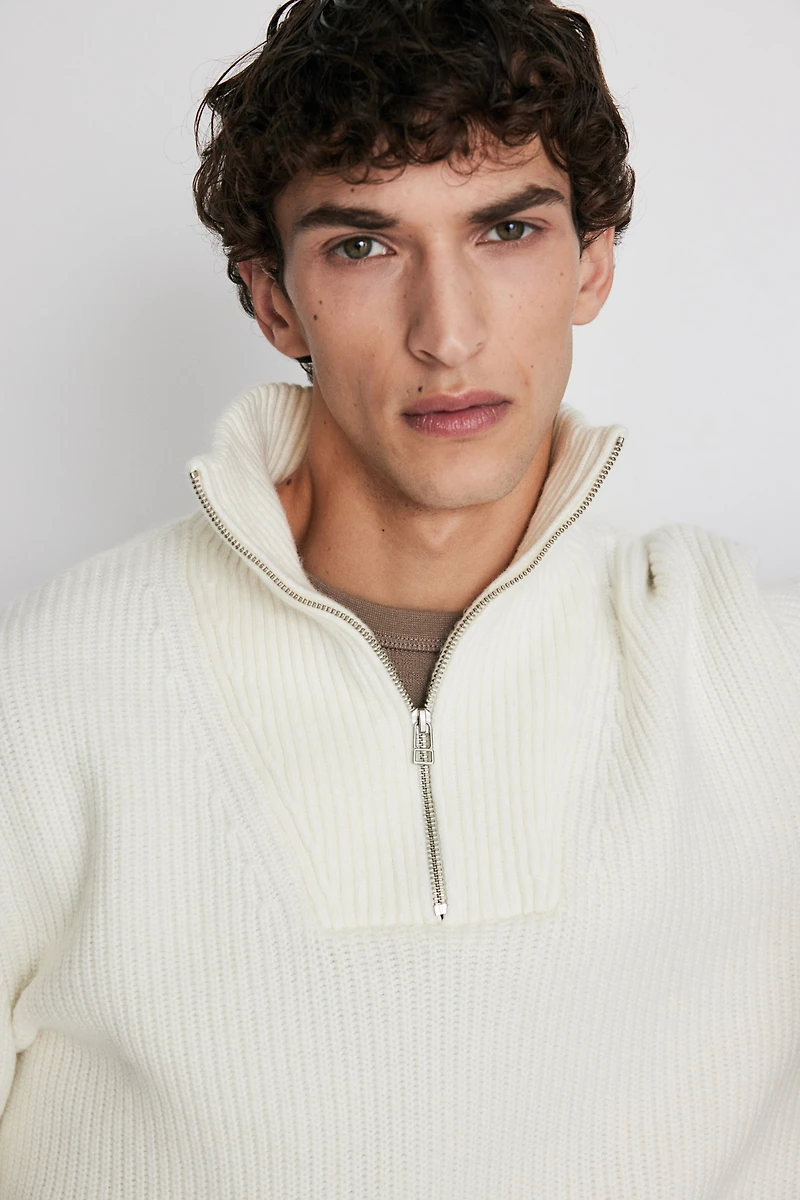 Regular Fit Half-Zip Sweater