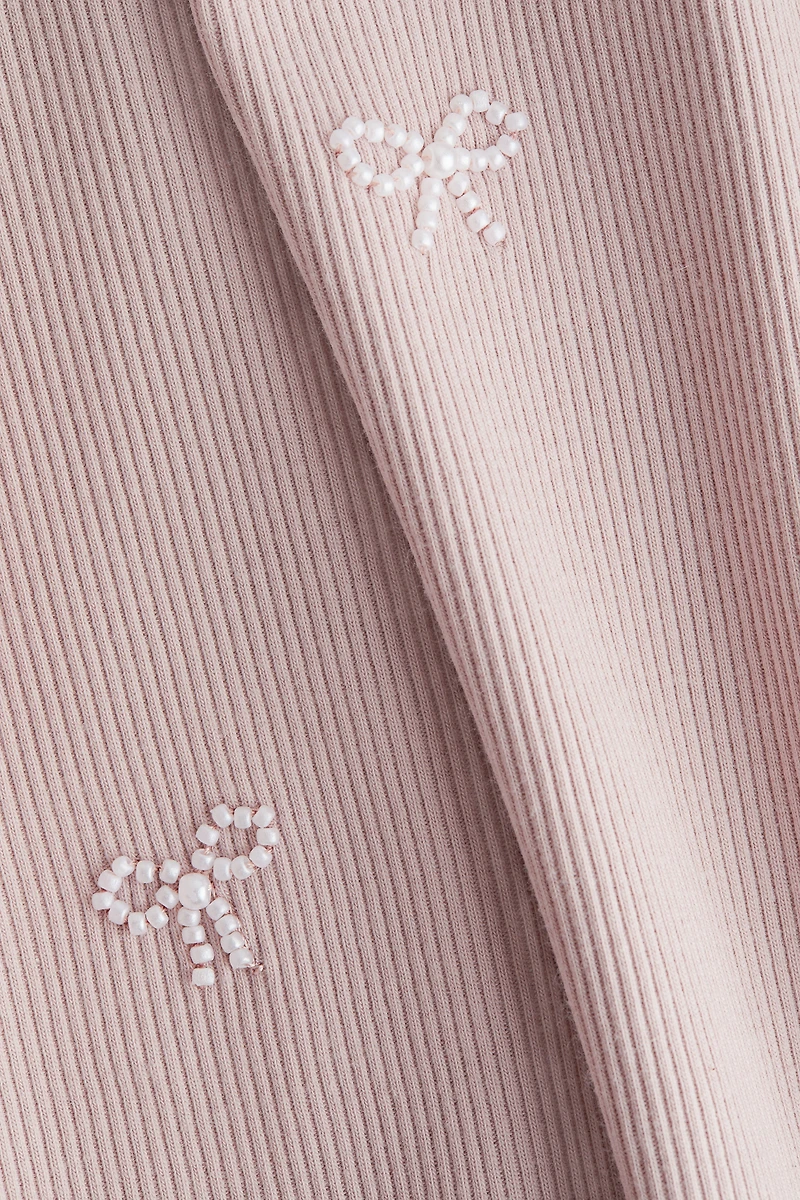 Embellished Cotton Top