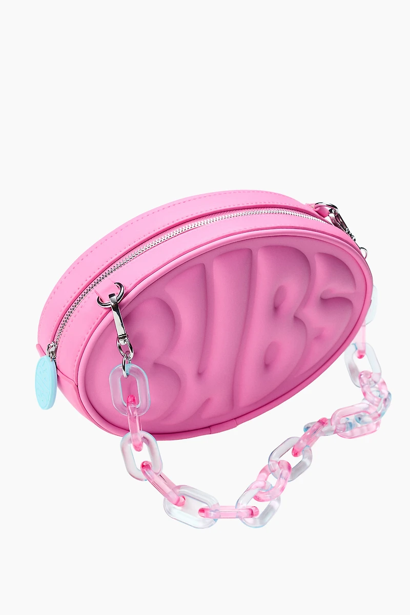 Embossed makeup bag