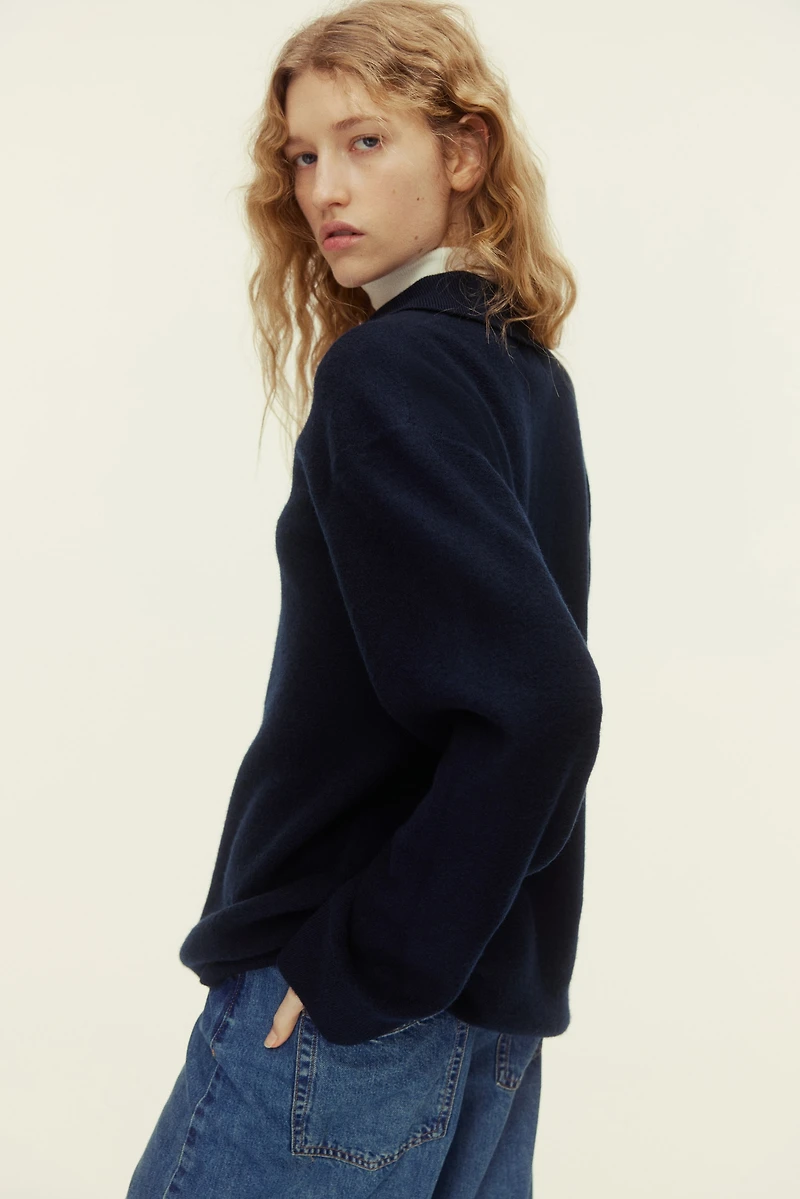 Wool Polo Sweater