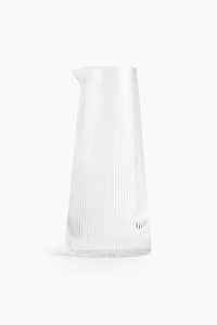Fluted Glass Carafe