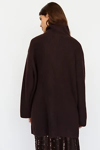 MAMA Before & After Half-zip Sweater