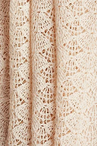 Crochet-Look Mini Dress