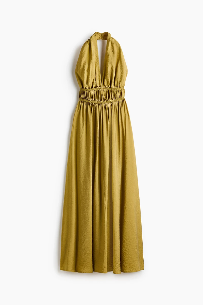 Flared Halterneck Dress
